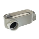 RAWELT Caja oval roscada tipo LR de 1 1/2" (38.1 mm) Incluye tapa y tornillos.