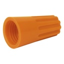 Epcom Capuchón roscable / 12 AWG / Naranja / Paquete de 25 piezas. 