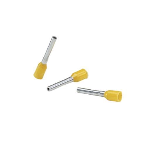 Panduit Ferrule Aislado Para Cables 4 AWG, PIN de 16 mm de Longitud, Mango Color Amarillo, Paquete de 50pz
