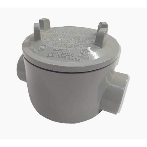 RAWELT Caja con Tapa Tipo GRC de 2" (50.8 mm)/ Caja a Prueba de Explosión / Para Áreas Peligrosas / Libre de Cobre.