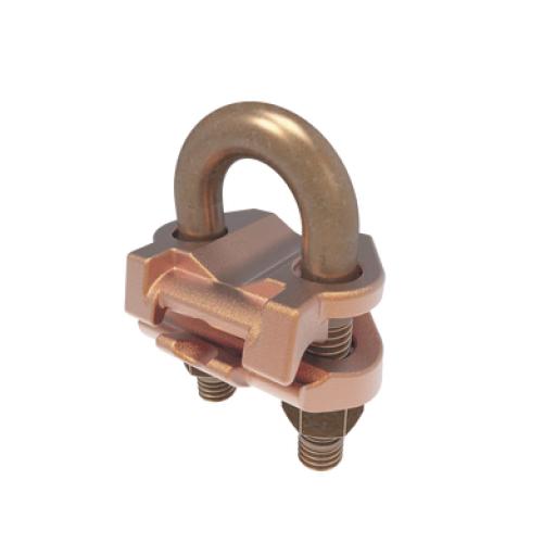 HUBBELL BURNDY Conector Mecánico para Cable Calibre 4 a 2/0 AWG / Paralelo o 90° a Tubo de 3/8" o Varilla de 5/8" - 3/4".