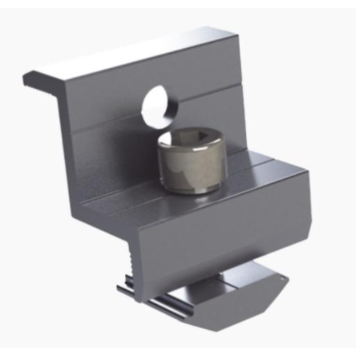 [EPCOM_EPLECN230/35] Epcom Sujetador final 30 mm y 35 mm para montaje de paneles solares en riel 5 y 8