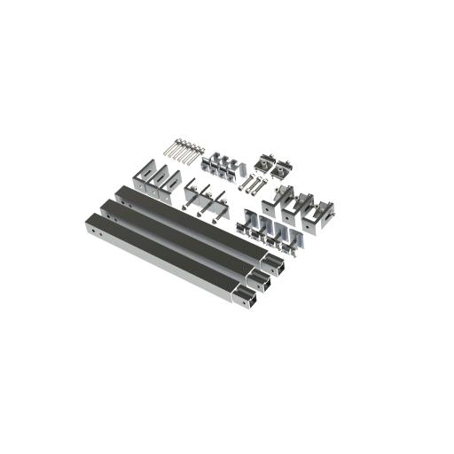 [EPCOM_EPLAMO011X3ST] Epcom Caja de accesorios de aluminio  anodizado para montaje VEKTOR8R3M , arreglo 1X4 para techo
