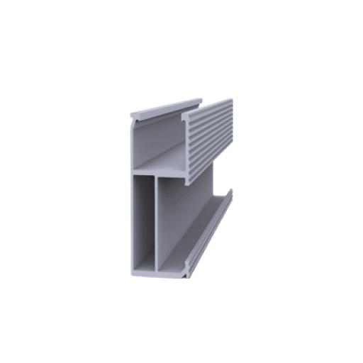 [SYSCOM_EPLSR81400] Syscom Riel 8 para montaje de módulos fotovoltaicos de aluminio anodizado de 1400mm.
