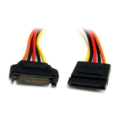 StarTech.com CABLE 30CM EXTENSION CORRIENTE ALIMENTACION SATA - 15 PINES    .