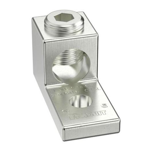 Panduit Terminal tipo Lengüeta Recta de Aluminio con Agujero 1/4", y Barril para Cable #14 - 2/0 AWG