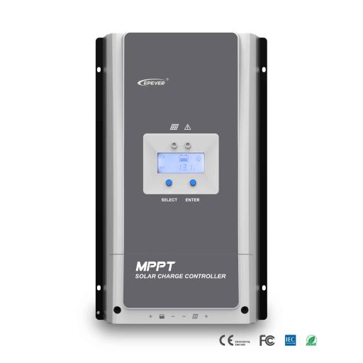 EPEVER Controlador Solar MPPT 80A 12/24/36/48V, Máximo Voltaje de Circuito Abierto Voc 200Vcc, Configurable para Baterías de Litio