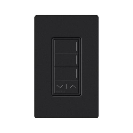 LUTRON RADIORA 3 (RadioRa3) Botonera Sunnata Negro 3 escenas y 2 botones subir/bajar para Radio RA3, programe escenas diferentes en cada botón.