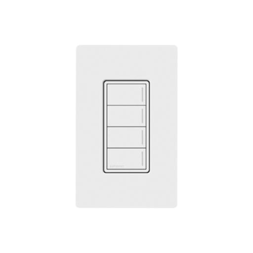 LUTRON RADIORA 3 (RadioRa3) Botonera Sunnata Negro 4 escenas para Radio RA3, programe escenas diferentes en cada botón.