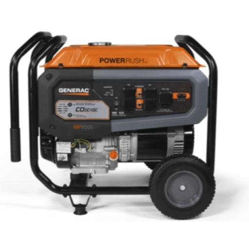 [GENERAC_GP6500] GENERAC Generador Inversor Portátil a Gasolina, 6.5 kW, Arranque Manual