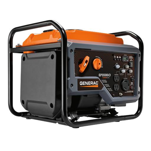[GENERAC_GP3500IO] GENERAC Generador Inversor Portátil a Gasolina, 3 kW, Arranque Manual