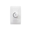 JWJ Placa con Dimmer Rotativo para Lámpara Incandescentes / 300 W 127 V CA / Color Blanco.