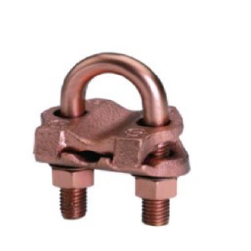 HUBBELL BURNDY Conector Mecánico para Cable Calibre 4 a 3/0 AWG / Paralelo o 90° Grados a Tubo de 2" o Varilla de 2" - 2 3/8".