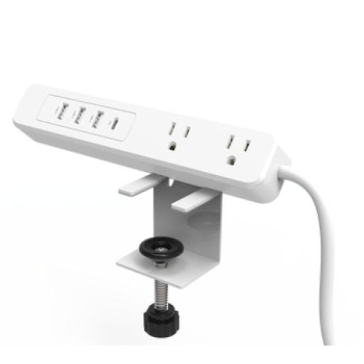 [EPCOM_EPLCLAMPOW] Epcom Multicontacto con Cargador Rápido y Montaje para Escritorio