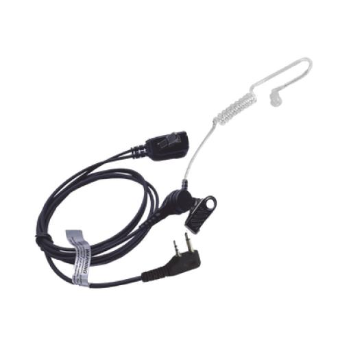 TX PRO Micrófono - audífono de solapa con tubo acústico transparente para ICOM IC-F11/ 14/ 3021/ 3013/ 3103/ 3003/ 1100D/2100D