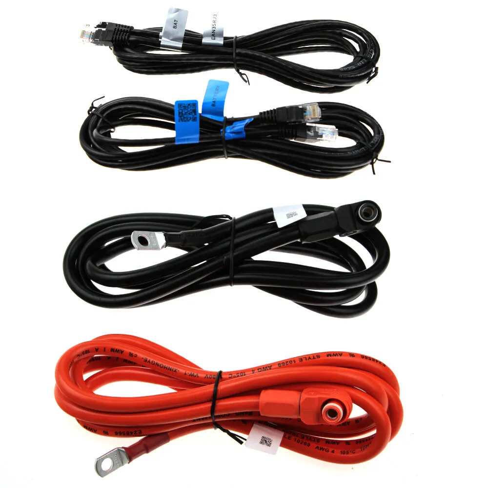 [PYLON-EXTERNAL CABLE KIT] Kit de Cables, 2 mts de Cable Positivo, 2 mts de cable Negativo y un cable CAN 3.5mts 4AWG