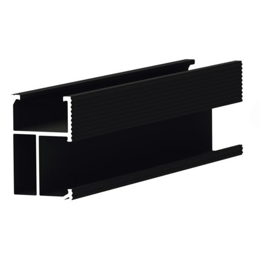 [EPCOM_EPL-SR8-2700BLK] Epcom Riel 8 con anodizado negro para montaje de módulos fotovoltaicos de aluminio anodizado de 2700mm.