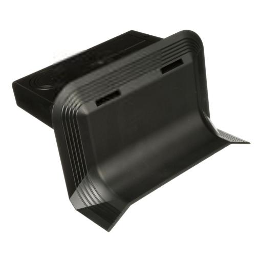 [PANDUIT_AFR4WTRBL] Panduit Accesorio de Conexión a Pared, Para Uso con Canaleta de Piso AFR4BCBL6, Material PVC Rígido, Color Negro 