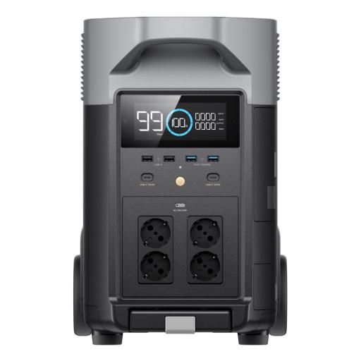 ECOFLOW Kit de Estación de Energía Portátil 3600Wh + Batería Externa 3600Wh (7200Wh)