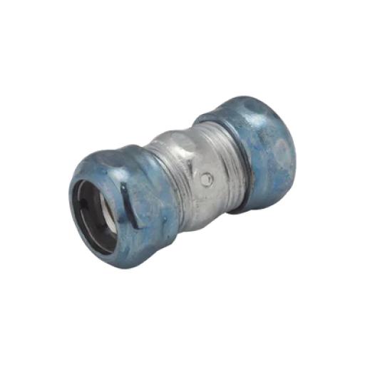 Raco Cople Compresión Hermético de Acero Galvanizado para Pared Delgada de 1 1/2" .