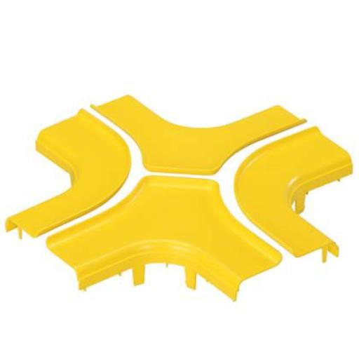 [PANDUIT_FRFWCSC4LYL] Panduit Tapa Opcional para Accesorio en de 4 Vías FRFWC4X4LYL, Color Amarillo 