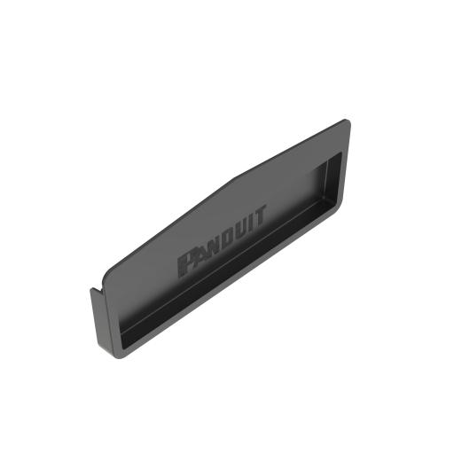 [PANDUIT_FREC12X4LBL] Panduit Tapa Final Para Canaletas FiberRunner™ 12x4, de Instalación a Presión, Color Negro