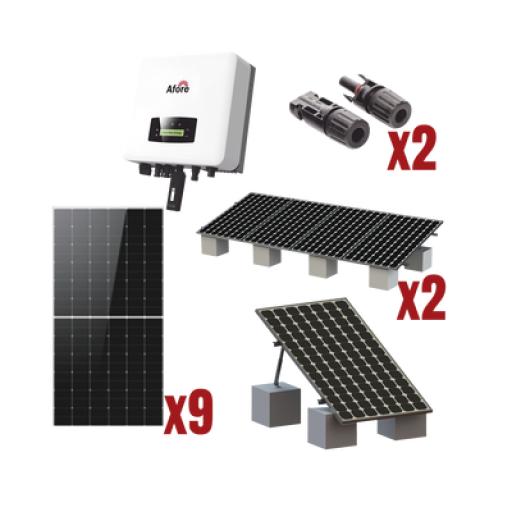 AFORE Kit Solar Interconexion  / 5kW  220Vca / Inversor AFORE / Montaje Incluido  