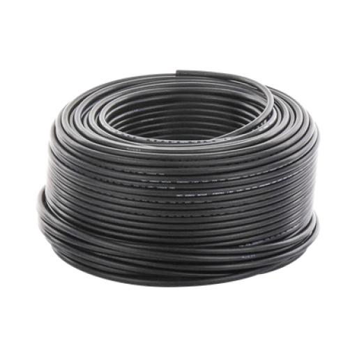 Viakon Bobina de 100 metros / Cable Fotovoltaico / Negro / Recubrimiento XLPE / 4mm² / 12 AWG / Hasta 1,800 Vcc