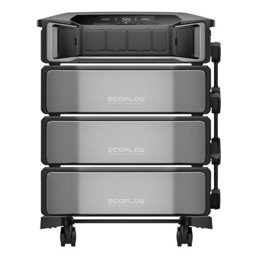 ECOFLOW Estación de Energía Delta Pro Ultra 7.2kW para Respaldo Residencial, Incluye Batería de Litio LFP 6kWh (18kWh Totales), Sincronización para Mayor Potencia, Carga Solar Hasta 4000W, Capacidad de Trabajo Online (0ms)