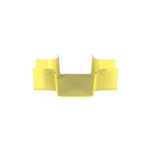 [PANDUIT_FRFWC6X4LYL] Panduit Accesorio de 4 Vías Horizontal, Con Ángulos a 90º, Para Canaletas FiberRunner™ 6X4, Color Amarillo