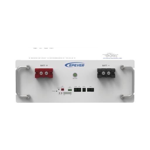 EPEVER Batería de Litio LiFePO4 51.2Vcc, 5.12Kwh, Rack 4UR para Montaje en Rack,