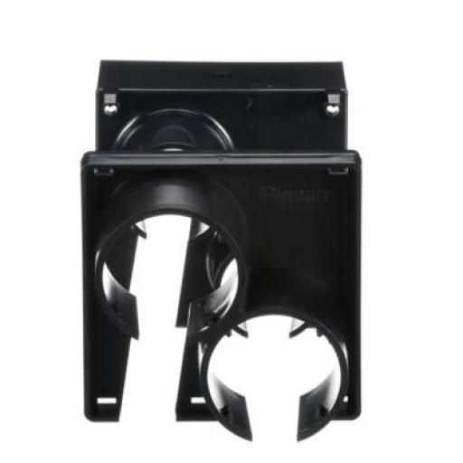 [PANDUIT_FIDT4X4LBL] Panduit Tapa con 2 Salida a Tubo Corrugado de 1.5in (38mm), Para uso con Canaletas 4X4 FiberRunner™, Color Negro