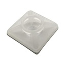 Thorsman  Base Autoadherible para Cinchos Práctica y Eficiente para la Organización y Fijación de Cables, Fabricada en Nylon Resistente y de Color Natural con una Medida de 19x19 mm, Paquete con 100 Piezas (4210-00001)