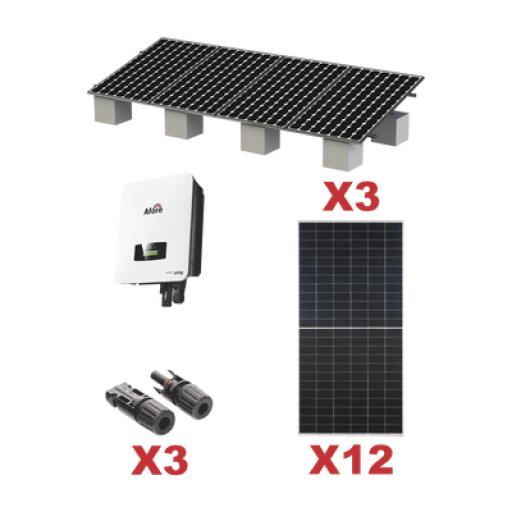 AFORE Kit Solar Interconexion  / 7kW  220Vca / Inversor AFORE / Montaje Incluido  