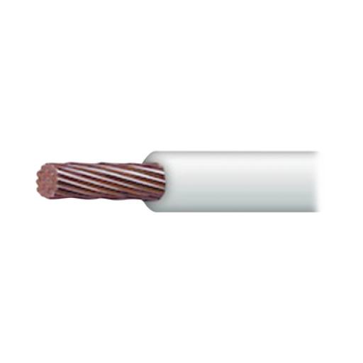 Indiana Cable Eléctrico de Cobre Recubierto THW-LS Calibre 4 AWG 19 Hilos Color Blanco (100 metros)
