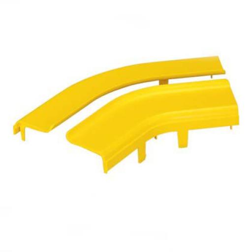 [PANDUIT_FRH45SC4LYL] Panduit Tapa Opcional para Ángulo de 45º Horizontal FRH454X4LYL, Color Amarillo
