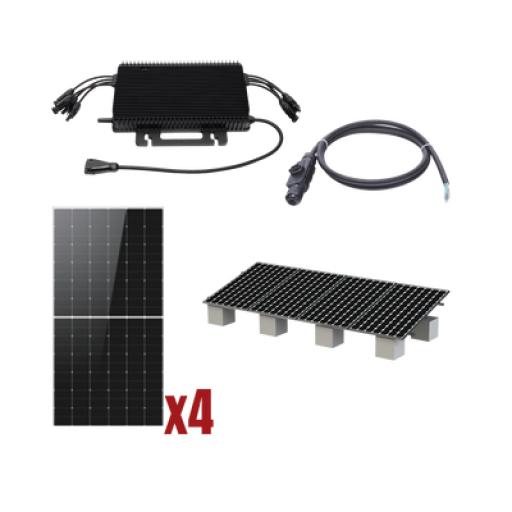 HOYMILES Kit Solar Interconexion  / 2kW  220Vca / Microinversores HOYMILES / Montaje Incluido  