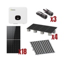 GROWATT Kit Solar Interconexion  / 10kW  220Vca / Inversor GROWATT / Montaje Incluido  