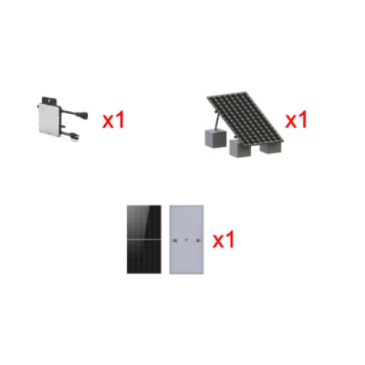 [HOYMILES_HMS500KIT1] HOYMILES Kit Solar Interconexion  / 500 W  220Vca / Microinversores HOYMILES / Montaje Incluido  
