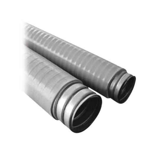 ANCLO Tubo Flexible tipo Liquidtight de 3" (75 mm). Acero + Forro PVC. Rollo de 10 Metros.