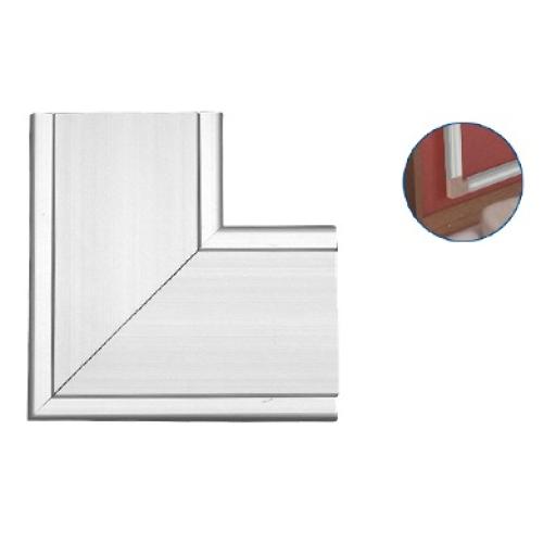 Thorsman Accesorio en "L" de aluminio,  compatible con canaleta INKA100 (8130-80001) 