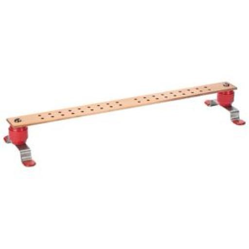 Panduit Barra de Conexión a Tierra StructuredGround™ para Telecomunicaciones y Centro de Datos, de 1/4" Grosor X 2" Ancho X 24" Largo.