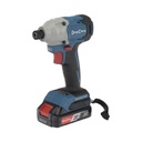 DONG CHENG Atornillador de Impacto de 1/4 in. sin escobillas de 20V, incluye Batería de 2.0 Ah y Maletín