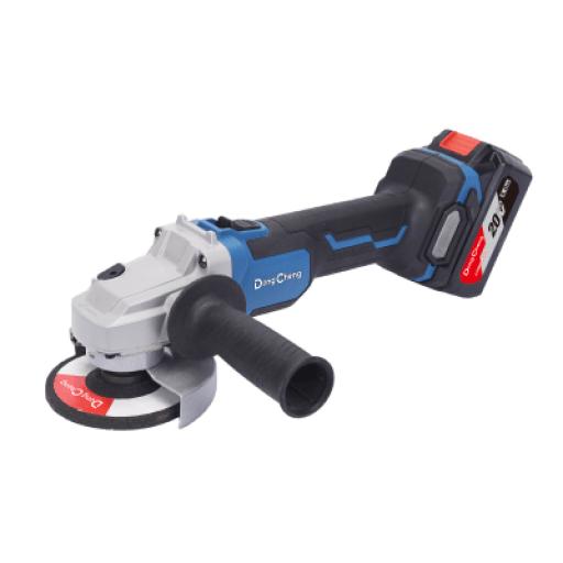 DONG CHENG Amoladora Angular de 20Vcc, Disco de 4-1/2 in, Incluye 2 Baterías de 4.0Ah, Cargador y Estuche