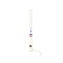 TXPROMARINE Antena marina VHF en fibra de vidrio en rango de 156 a 163 MHz, Incluye 4.5 metros de cable y conector PL-259 macho.