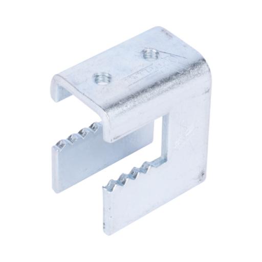 CHAROFIL Mordaza tipo perico troquelada para varilla de 1/4, Apertura de 3/4 utilizar tornillo de 3/8