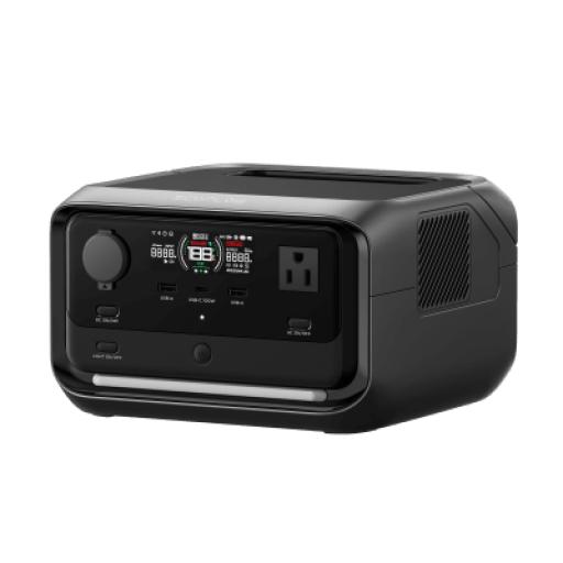 [ECOFLOW_EFR3PL] ECOFLOW EcoFlow River 3 Plus | Estación de Energía Portátil 286Wh Litio LFP / 4 AC 800W (Max. 1600W) / 1 USB-C 100W / 3 USB -A 12W / Cargador de Coche 10A, 126W Max. / Conectividad WiFi y Bluetooth (App) / Carga Solar 220W Max.