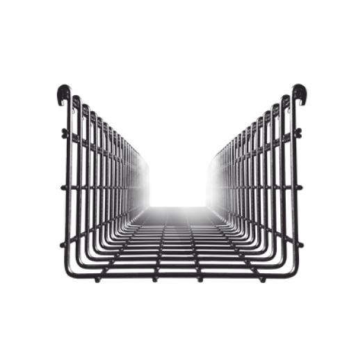 CHAROFIL Charola Tipo Malla 150/200 mm, Acabado Electro Zinc, Hasta 477 Cables Cat6, Tramo de 3 Metros