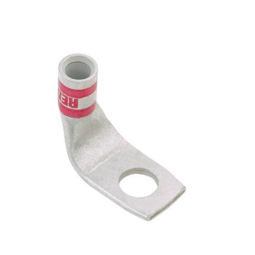 [PANDUIT_LCAX6-38F-L] Panduit Zapata de compresión LCAX6-38F-L a 90° grados para cal. 6 Awg, Barreno para tornillo prisionero de 3/8, 1 Pz
