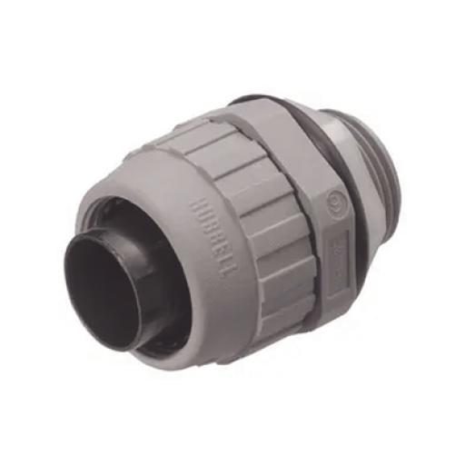Hubbell Conector Recto de Nylon de 1/2" para Tubería Liquidtight Polytuff.